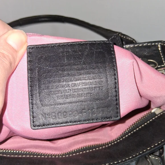 Coach Black Satchel Bag - Picture 10 of 14